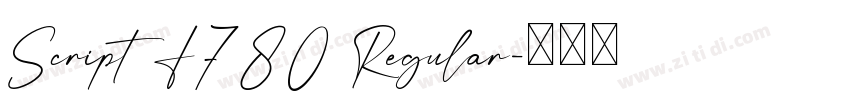 Script I780 Regular字体转换